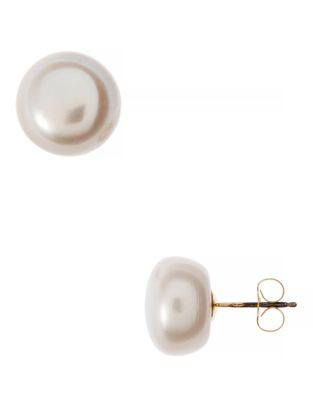 Effy 14K Yellow Gold 11-12mm Fresh Water Pearl Earrings - PEARL
