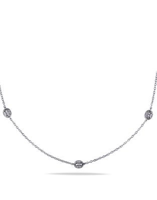 Concerto .33 CT Diamond and Sterling Silver Chain Necklace - DIAMOND