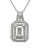 Fine Jewellery 14K White Gold Necklace with 0.33 TCW Diamond Pendant - DIAMOND