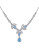 Concerto Sterling Silver and 0.2 TCW Diamond and Blue Topaz Necklace - TOPAZ