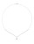 Fine Jewellery 14k White Gold Box Chain Pendant Necklace - CUBIC ZIRCONIA