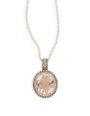 Effy 14K Rose Gold Diamond and Stone Pendant Necklace - ROSE GOLD
