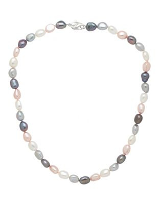 Honora Style Multi Coloured Freshwater Pearl Necklace - MULTI COLOURED