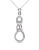 Concerto Diamond and Sterling Silver Infinity Knot Necklace - DIAMOND