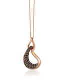 Le Vian 14K Strawberry Gold Linked Chocolate Diamond Necklace - WHITE