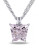 Concerto 7.68 CT TCW Amethyst and White Topaz Sterling Silver Butterfly Necklace - AMETHYST