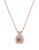 Effy 14K Rose Gold Espresso Diamond Pendant Necklace - DIAMOND
