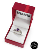 Effy 18K Yellow Gold and Silver 0.85ct Amethyst Ring - AMETHYST - 7