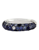 Effy Sterling Silver Blue Sapphire Ring - BLUE - 7