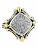 Effy 18k Yellow Gold and Silver Diamond Ring - DIAMOND - 7