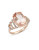 Effy 14K Rose Gold Morganite and Diamond Ring - PINK - 7