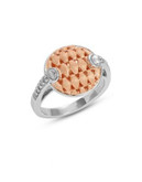 Effy Diamond Accent Medallion Ring - DIAMOND - 7
