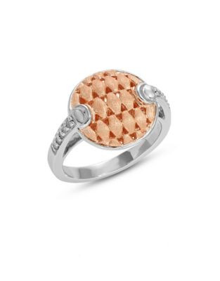 Effy Diamond Accent Medallion Ring - DIAMOND - 7