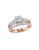 Concerto Diamond and Pink Gold Bridal Set Ring - DIAMOND - 7