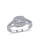 Concerto .5 CT Princess and Round Diamonds TW 14k White Gold Fashion Ring - DIAMOND - 5