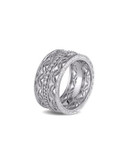 Concerto 0.167TCW Diamond Sterling Silver Fashion Ring - DIAMOND - 9