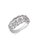 Concerto .08 CT Diamond and Sterling Silver Butterfly Ring - DIAMOND - 5