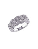 Concerto .08 CT Diamond and Sterling Silver Vintage Ring - DIAMOND - 9
