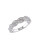 Concerto .10 CT Diamond and Sterling Silver Vintage Crossover Ring - DIAMOND - 6