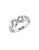 Concerto Diamond Infinity Ribbed Band Ring - DIAMOND - 8