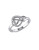 Concerto Diamond and Sterling Silver Infinity Heart Ring - DIAMOND - 6