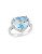 Concerto 7.40TCW Blue Topaz Heart Ring - TOPAZ - 9