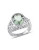 Concerto 4.33TCW Green Amethyst Sterling Silver Cocktail Ring - AMETHYST - 5
