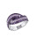 Concerto Amethyst and Rose de France Sterling Silver Ring - AMETHYST - 6