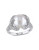 Concerto Sterling Silver Freshwater Pearl and 0.10 TCW Diamond Claw Ring - WHITE - 8