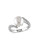 Concerto White Pearl 0.06 tcw Diamond and Sterling Silver Ring - WHITE - 8