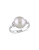 Concerto White Pearl and Sterling Silver Rope Ring - WHITE - 9