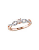 Concerto 0.16TCW Morganite and Diamond Ring - ROSE GOLD - 5