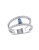 Concerto 1.01TCW Blue and White Topaz Sterling Silver Ring - TOPAZ - 7