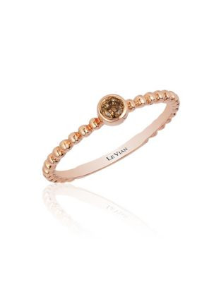 Le Vian 14K Strawberry Gold Stackable Ring - WHITE - 7