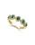 Effy 14K Yellow Gold 0.30 TCW Diamond and Emerald Ring - EMERALD - 7