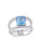 Concerto 2.45 CT Blue Topaz and Diamond Accent Sterling Silver Ring - TOPAZ - 8