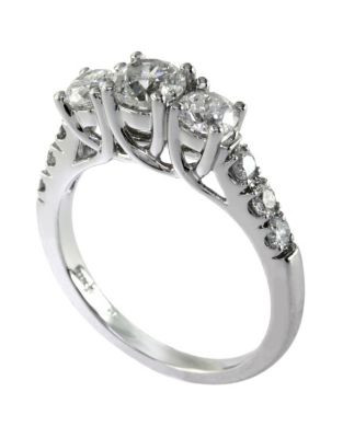 Effy 14K White Gold 1.50ct Diamond Ring - DIAMOND - 7