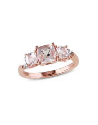 Concerto 1.4 TCW Morganite Ring with 0.04 TCW Diamonds - PINK - 5