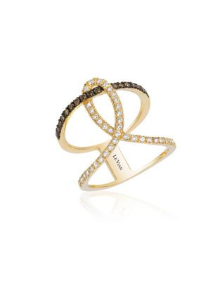 Le Vian 14K Honey Gold Neo-Geo Loop Diamond Ring - WHITE - 7