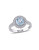 Concerto 1.6TCW Blue Topaz and Diamond Accent Halo Ring - TOPAZ - 7