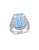 Concerto 10.33TCW Blue and White Topaz Ring with 0.1TCW Diamond Accent - TOPAZ - 7