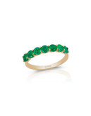 Effy 14K Yellow Gold 1.20ct. T.W. Emerald Ring - GREEN - 7