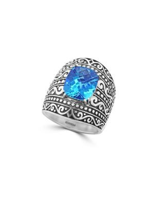 Effy Topaz Sterling Silver Ring - BLUE TOPAZ - 7