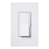 Diva Single Pole/3-Way CFL & LED Dimmer, White
