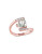 Concerto 1.4 TCW Green Amethyst Ring With 0.06 TCW Diamonds - AMETHYST - 7