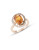 Effy 14K Rose Gold Citrine and Diamond Ring - ORANGE - 7