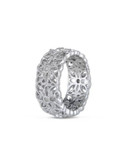 Concerto 0.33TCW Diamond Sterling Silver Flower Ring - DIAMOND - 6