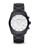 Emporio Armani Mens Black Ceramic Chronograph Watch AR1492 - BLACK