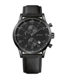 Boss Classic Aviator's Chronograph Watch - BLACK