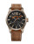 Boss Orange Analog Paris Watch with Leather Band - BROWN